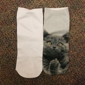 Adorable 1 pair of Cartoon Cat Ankle Socks